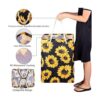 Canasta de lavandería con diseño de girasoles de sol