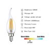 Candelabro de bajo voltaje de 12 V 24 V base E12_2