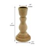 Candelabros de madera sin terminar de 4 pulgadas de alto_3