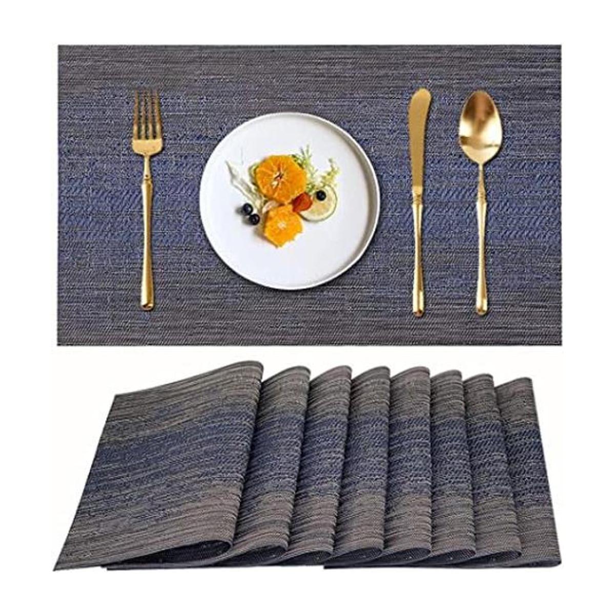 Candumy Manteles individuales para mesa de cocina 4 y 8