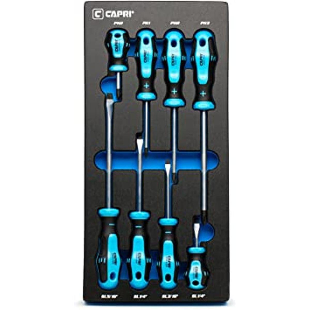 Capri Tools Juego de destornilladores Kontour 25000SS8KMT