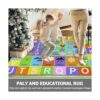 Capslpad Alfombra de juego para niños diseño de números