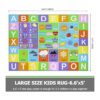 Capslpad Alfombra de juego para niños diseño de números