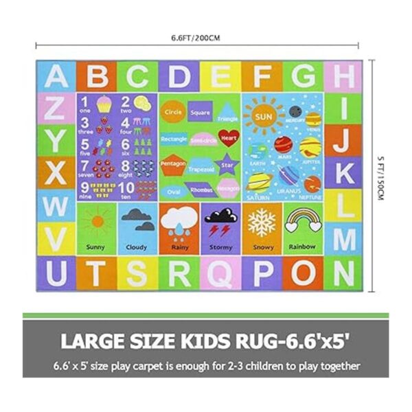 Capslpad Alfombra de juego para niños diseño de números