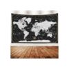 Capsceoll Tapiz de mapamundi con mapa azul grande para_5