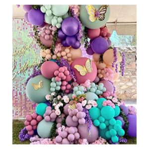 Captank Guirnalda de globos de color morado y rosa globos_1