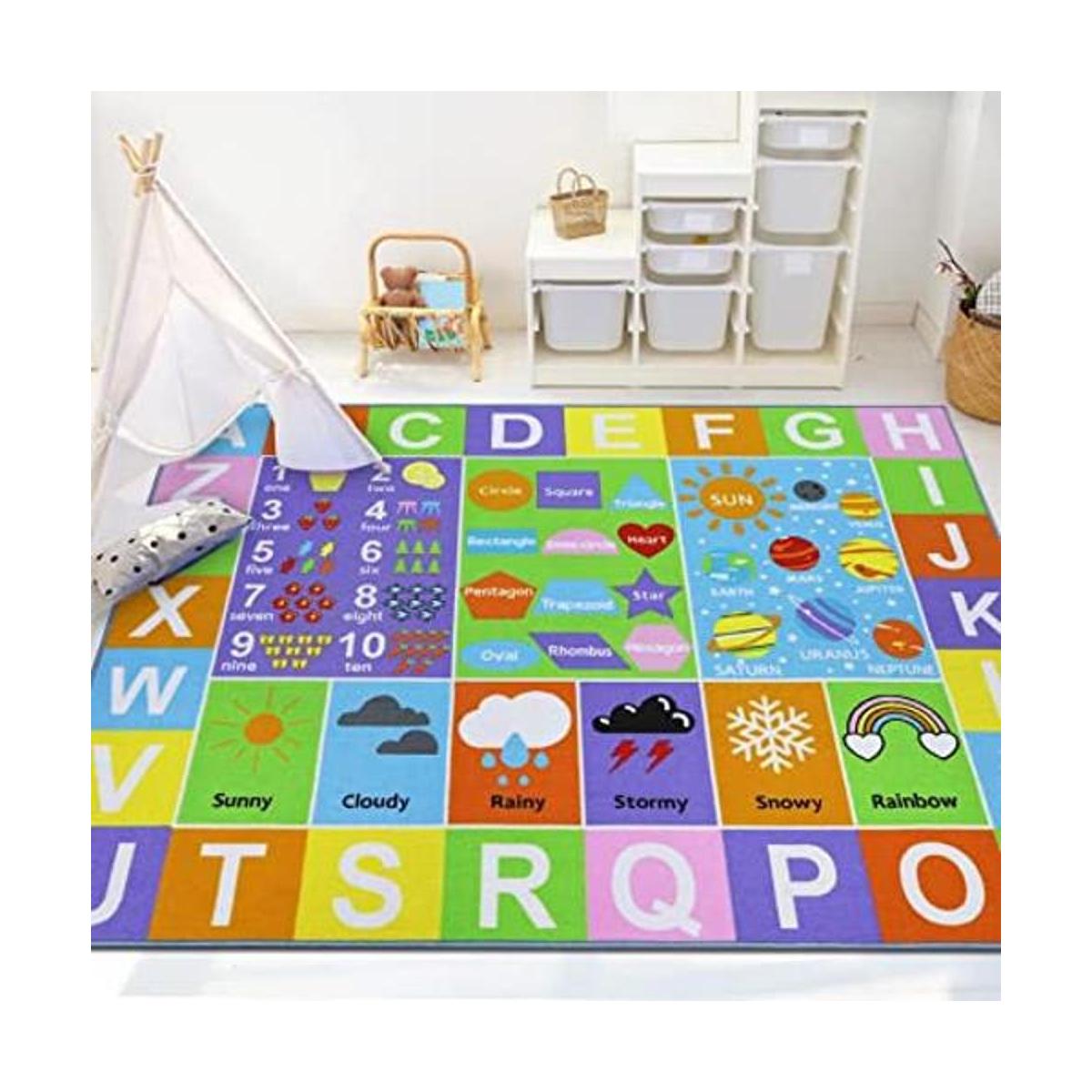 Capslpad Alfombra de juego para niños diseño de números