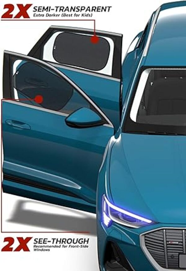 Car Window Shade XL 4Pack Extra Protective UPF 50_2