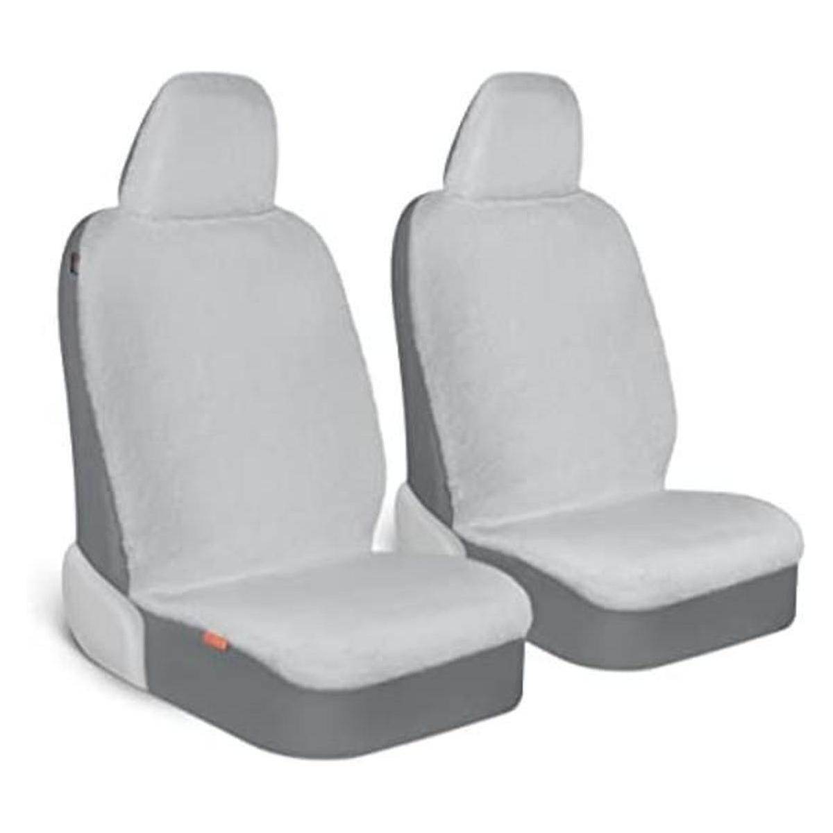 Carbella Aspen Fundas de asiento de piel de oveja gris
