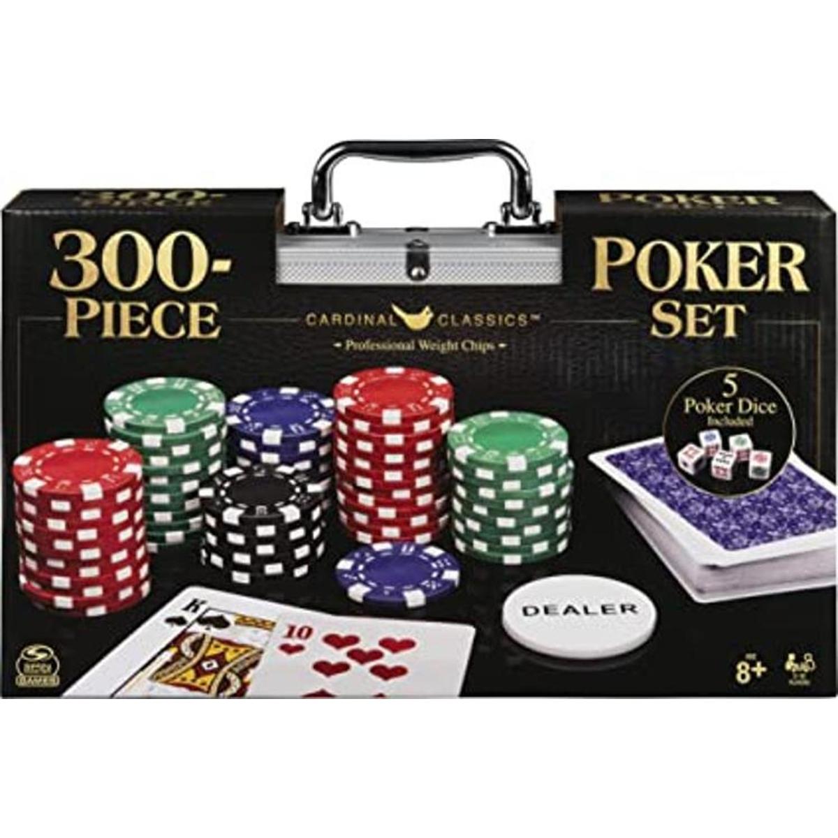 Cardinal Classics juego de póquer de 300 piezas con