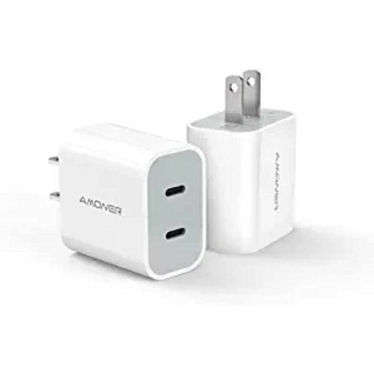 Cargador USB C paquete de 2 cargadores rápidos tipo C