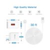 Cargador de 30 pies para reflector Arlo Pro 3 cable de_5