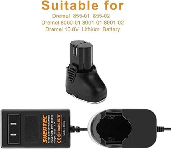 Cargador de batería de litio Shentec 10.8V compatible con