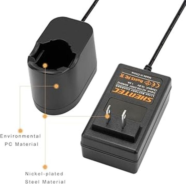 Cargador de batería de litio Shentec 10.8V compatible con