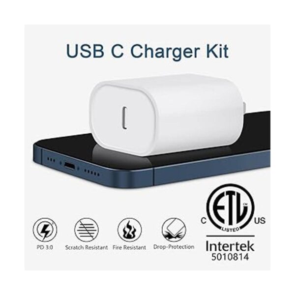 Cargador de carga rápida para iPhone 14 13 12 certificado_3