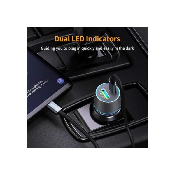 Cargador de coche USB C rápido compatible con Google_4