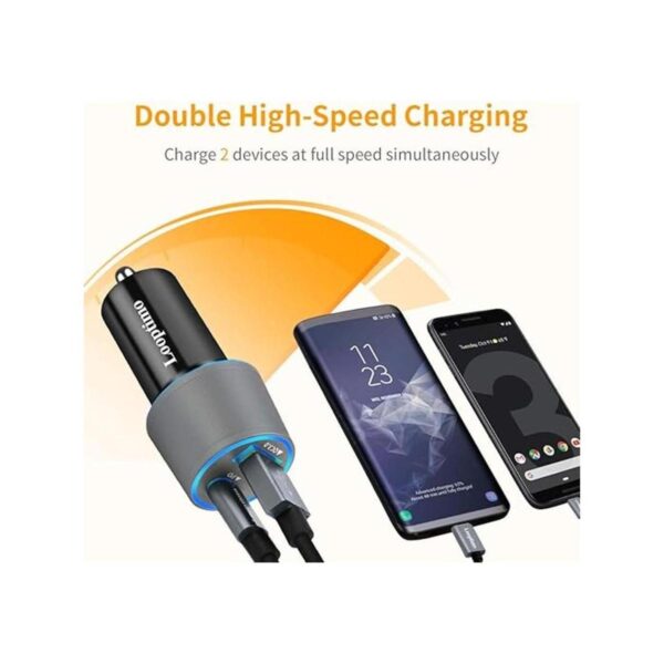 Cargador de coche USB C rápido compatible con Google_5