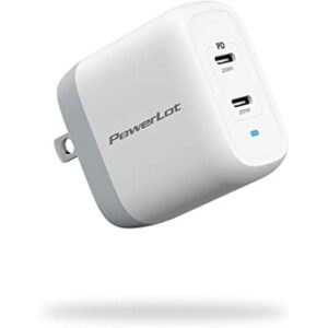 Cargador de pared USB C PowerLot PD3.0 de 2 puertos de 40_1