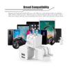 Cargador de pared USB de 12 W con enchufe plegable_2