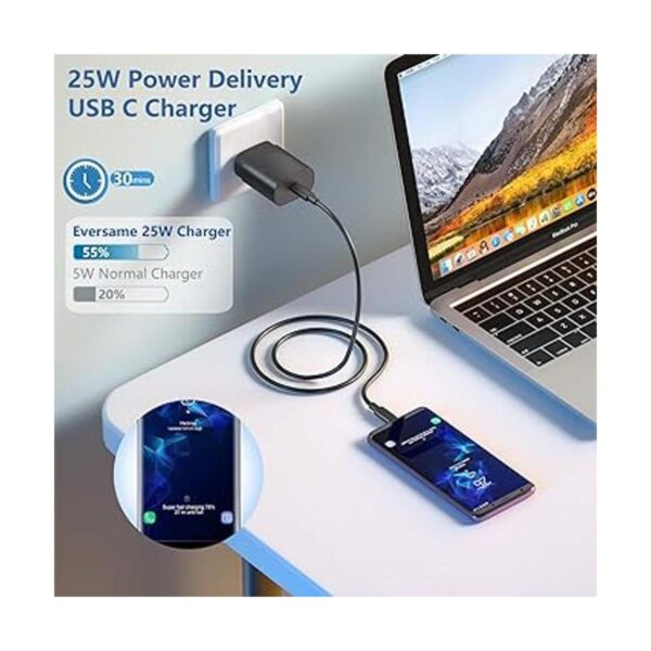 Cargador de pared USB C paquete de 2 bloques de carga_3