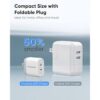Cargador de pared USB C PowerLot PD3.0 de 2 puertos de 40_4
