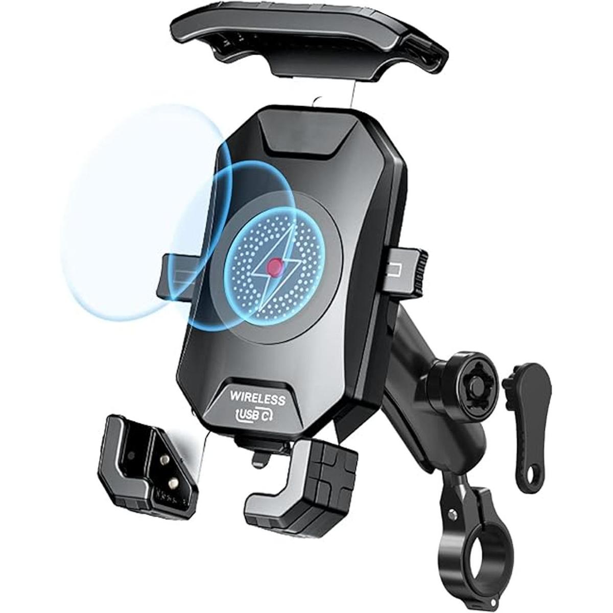 Cargador inalámbrico de 15 W para teléfono de motocicleta