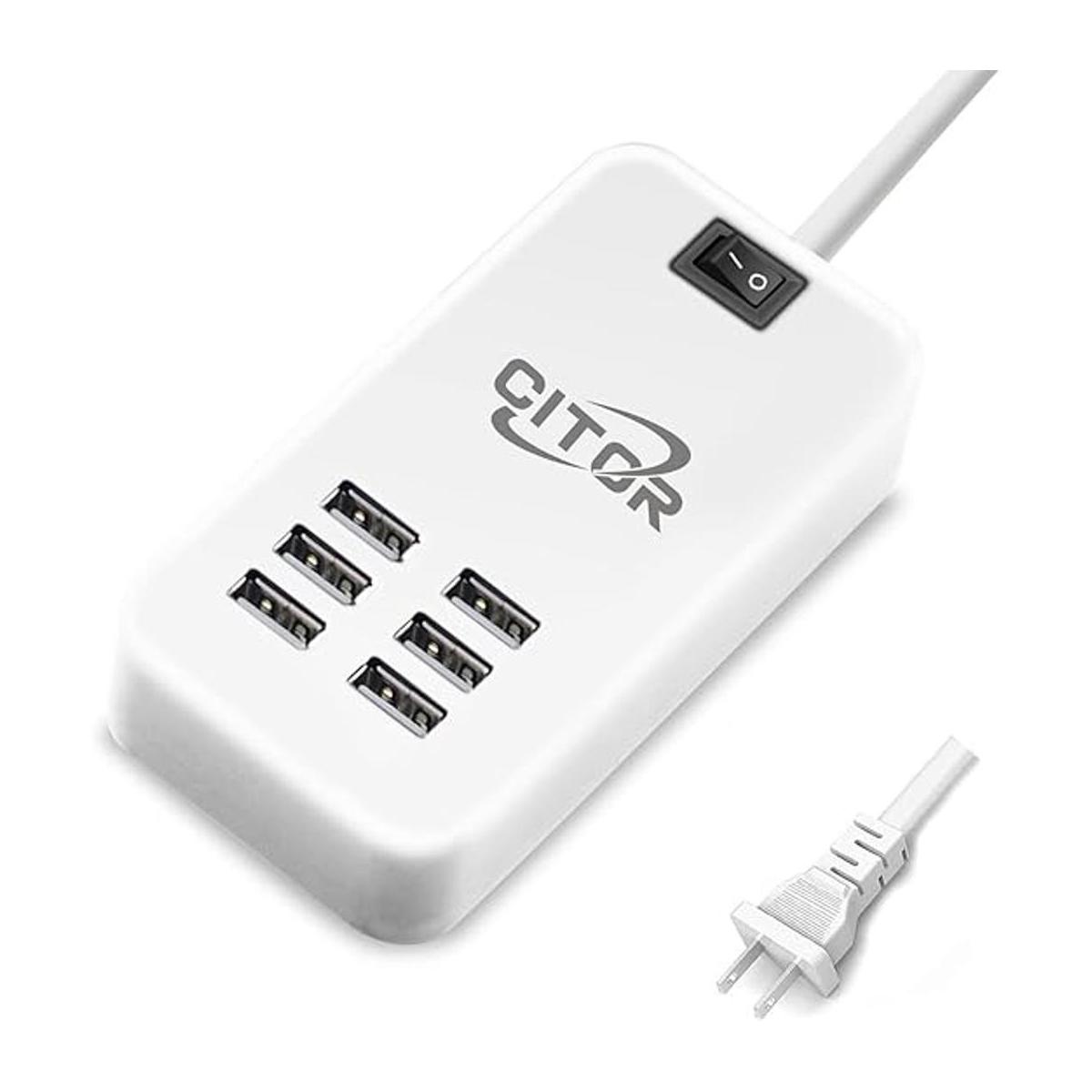 Cargador multiUSB estación de carga USB de 6 puertos para
