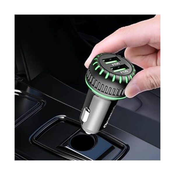 Cargador rápido dual QC 3.0 puertos para automóvil