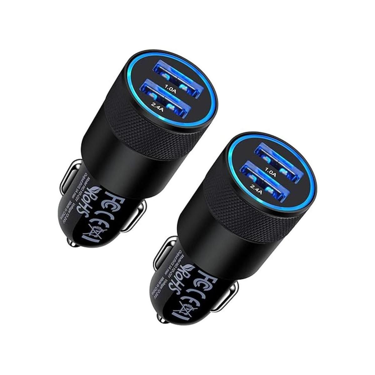 Cargador rápido de coche 2 unidades de 3.4 A adaptador