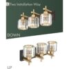 Cargifak Crystal Vanity Lights Modern 3Light Bathroom_3