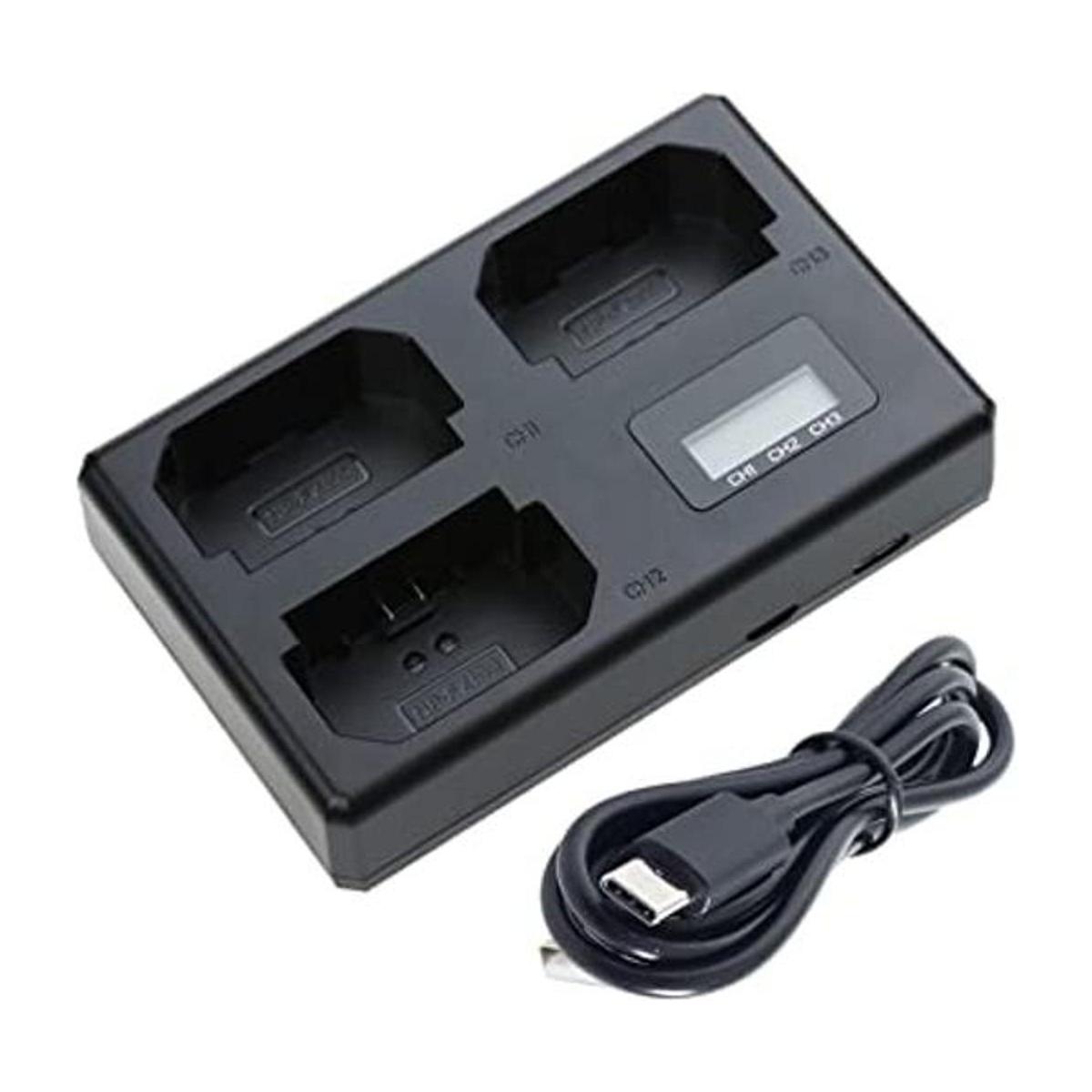 Cargador triple para batería Sony NPFZ100 de 84 V850 mA