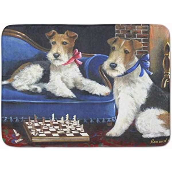 Carolines Treasures PPP3261RUG Fox Terrier Checkmates_1