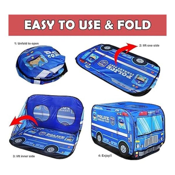Carpa plegable para niños de policía para jugar en_5