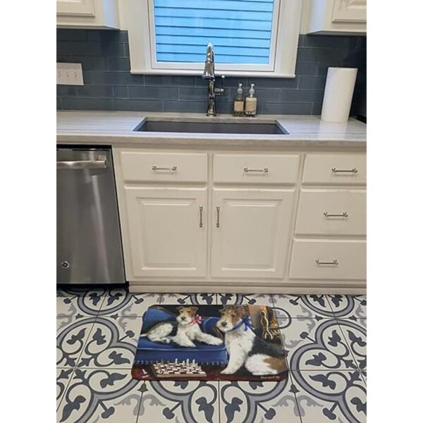 Carolines Treasures PPP3261RUG Fox Terrier Checkmates_3
