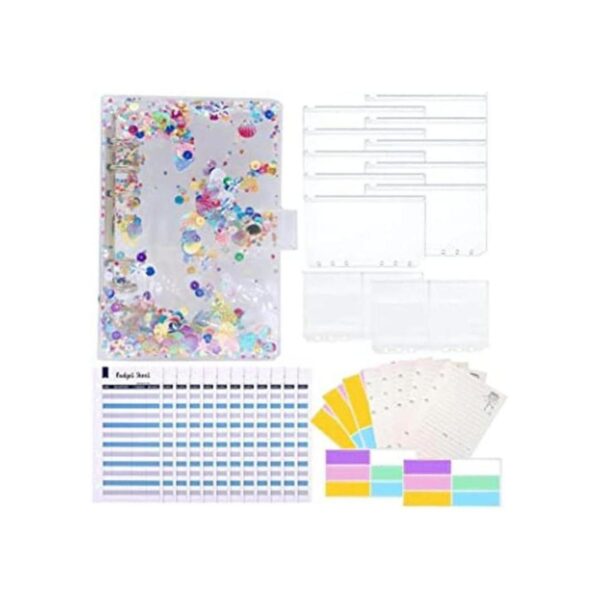 Carpeta de PVC A6 de 35 piezas con 10 bolsillos_1
