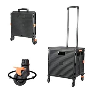 Carrito plegable portátil plegable con mango telescópico