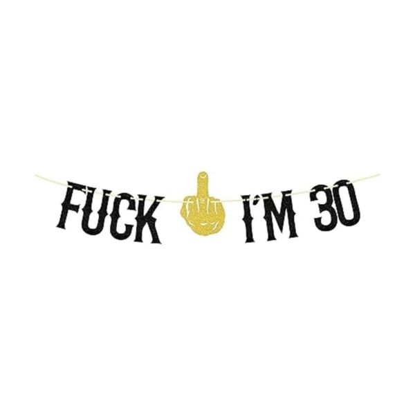 Cartel de 30 años decoración de fiesta de cumpleaños
