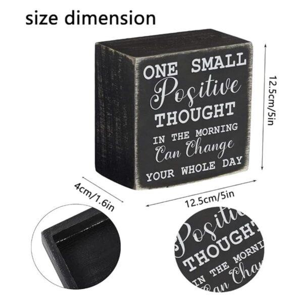 Cartel clásico de caja One Small Positive Thought In the_3