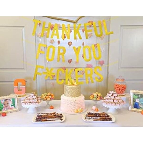 Cartel Thankful for You pancarta de Acción de Gracias con_2