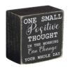 Cartel clásico de caja One Small Positive Thought In the_1