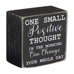 Cartel clásico de caja One Small Positive Thought In the_1