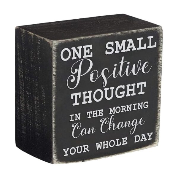 Cartel clásico de caja One Small Positive Thought In the_1
