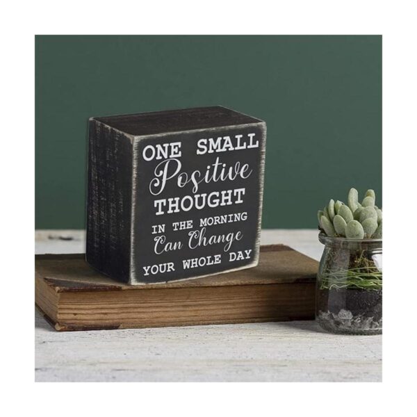 Cartel clásico de caja One Small Positive Thought In the_4