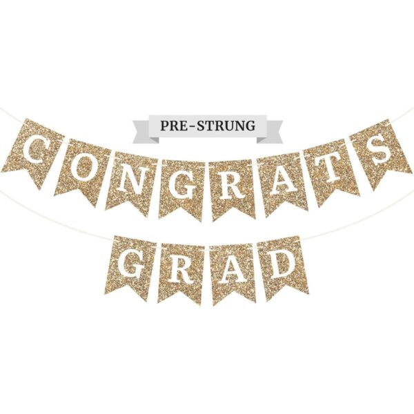 Cartel de felicitación preencordado para graduación No