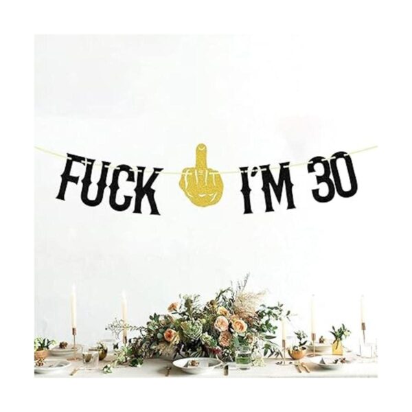 Cartel de 30 años decoración de fiesta de cumpleaños