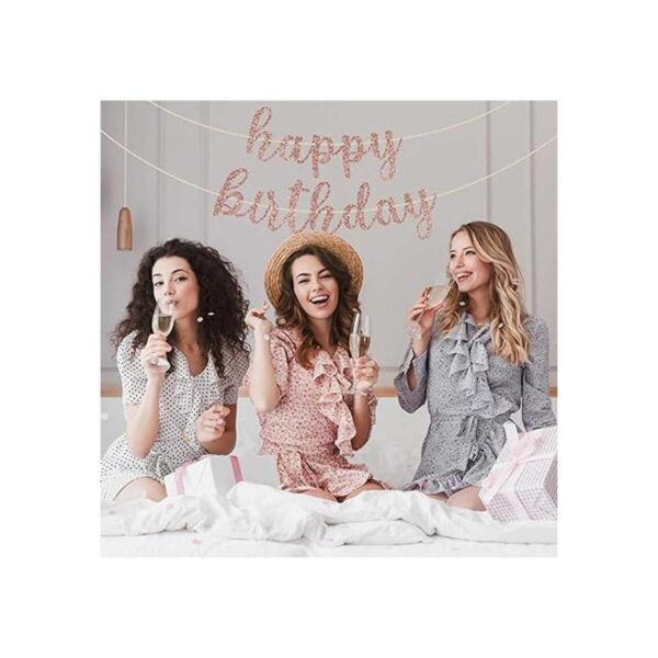 Cartel de feliz cumpleaños preencordado sin bricolaje