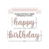 Cartel de feliz cumpleaños preencordado sin bricolaje