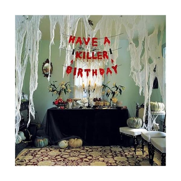 Cartel de fiesta de cumpleaños Have a Killer decoraciones_2