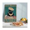 Cartel de metal vintage de Cat Kitty Kitchen Galletas de