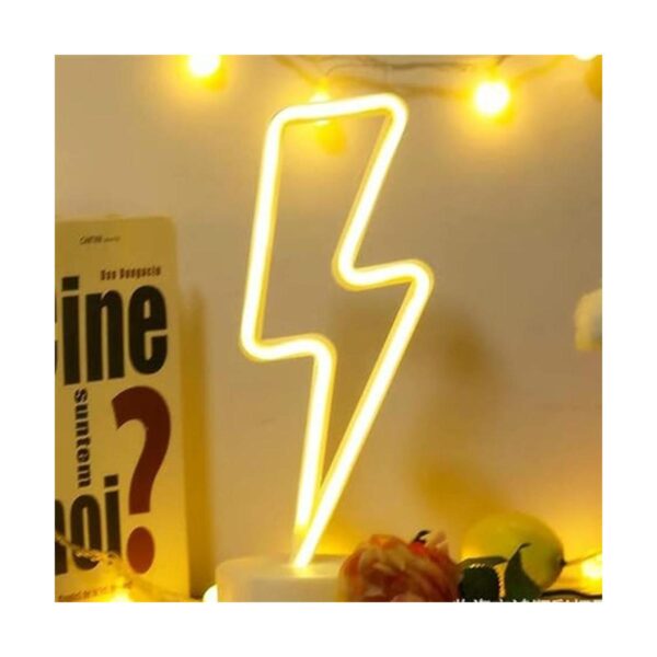Cartel de neón LED para interior luz nocturna con base de_3